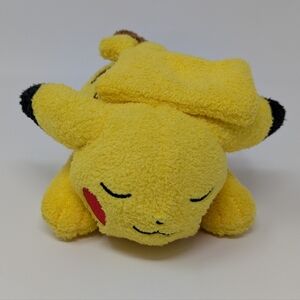 Pikachu Pokemon Sleeping Plush Stuffed Animal Toy